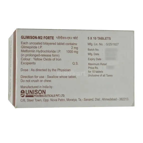 glimison m2 forte tablet 10's